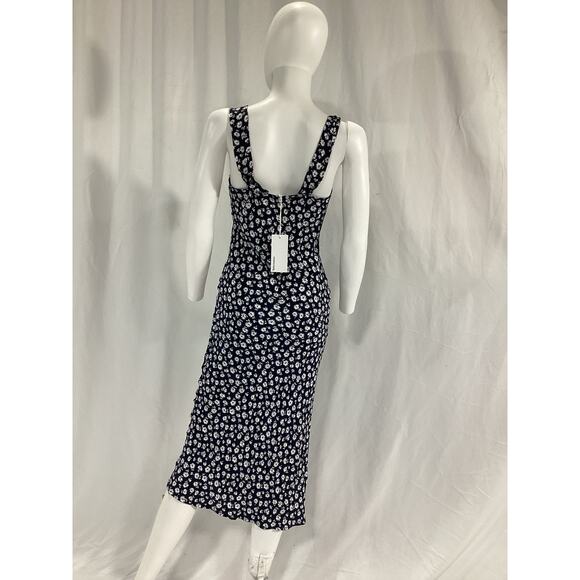 Reformation 'Beauden' Black V Neck Dress Size XS - NWT - Picture 3 of 5